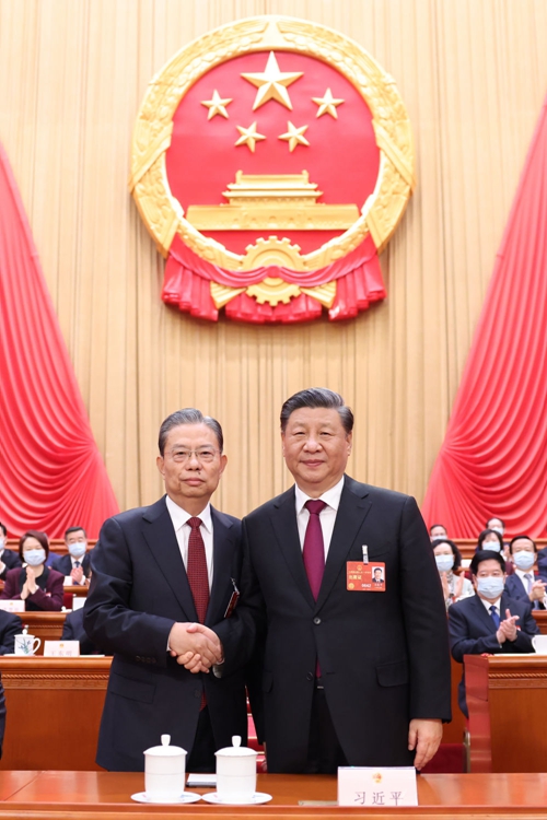 十四届全国人大一次会议选举产生新一届国家领导人 习近平全票当选国家主席中央军委主席4.jpg