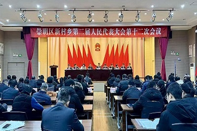 崇明区新村乡第二届人民代表大会第十二次会议胜利召开