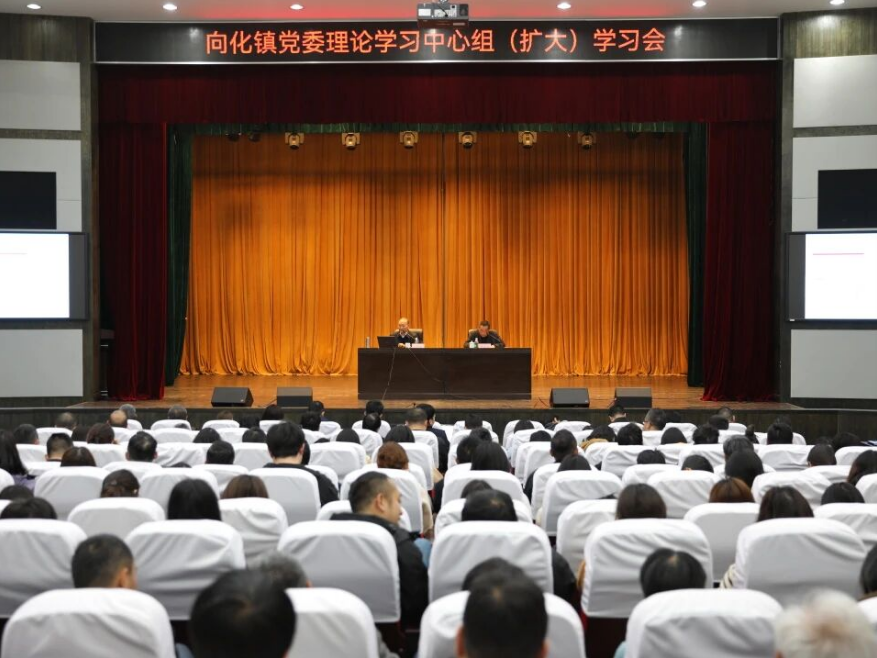 树立和践行正确政绩观，向化镇召开党委中心组（扩大）学习会