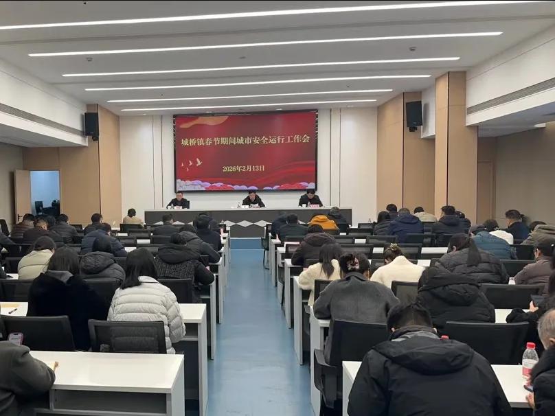 城桥镇召开2026年春节期间城市安全运行工作会议