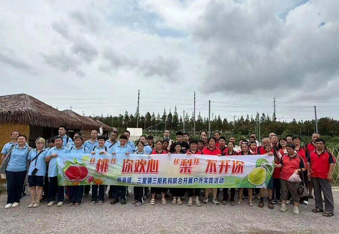 “桃”你欢心 “梨”不开你 ——三星镇联合新海镇三阳机构开展户外拓展活动